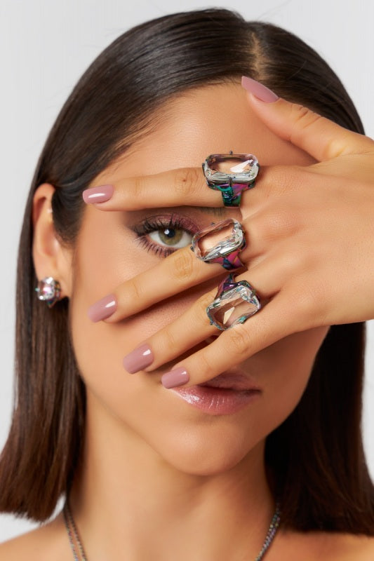 Spike Rectangular Ring - Size 20