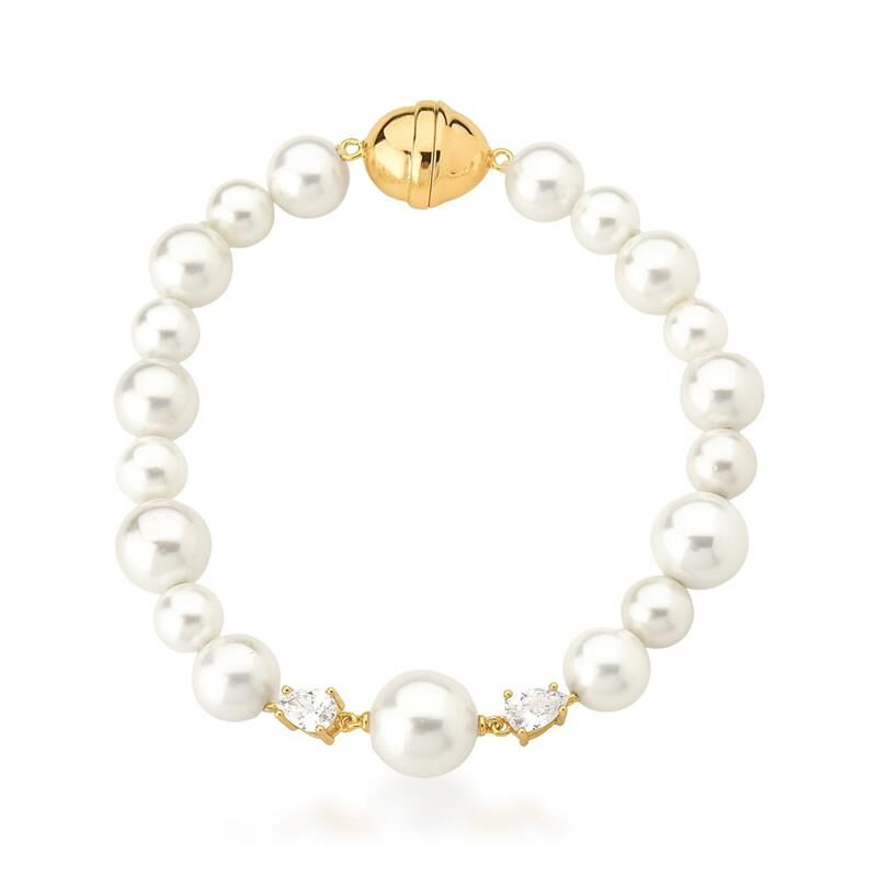 Modern Chic Malleable Pearl Bracelet