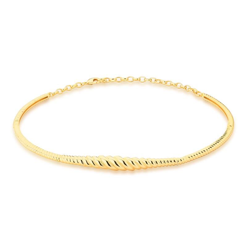 Croissant Malleable Golden Choker