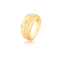 Golden Flow Ring - Size 18