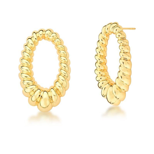 Croissant Oval Golden Earring