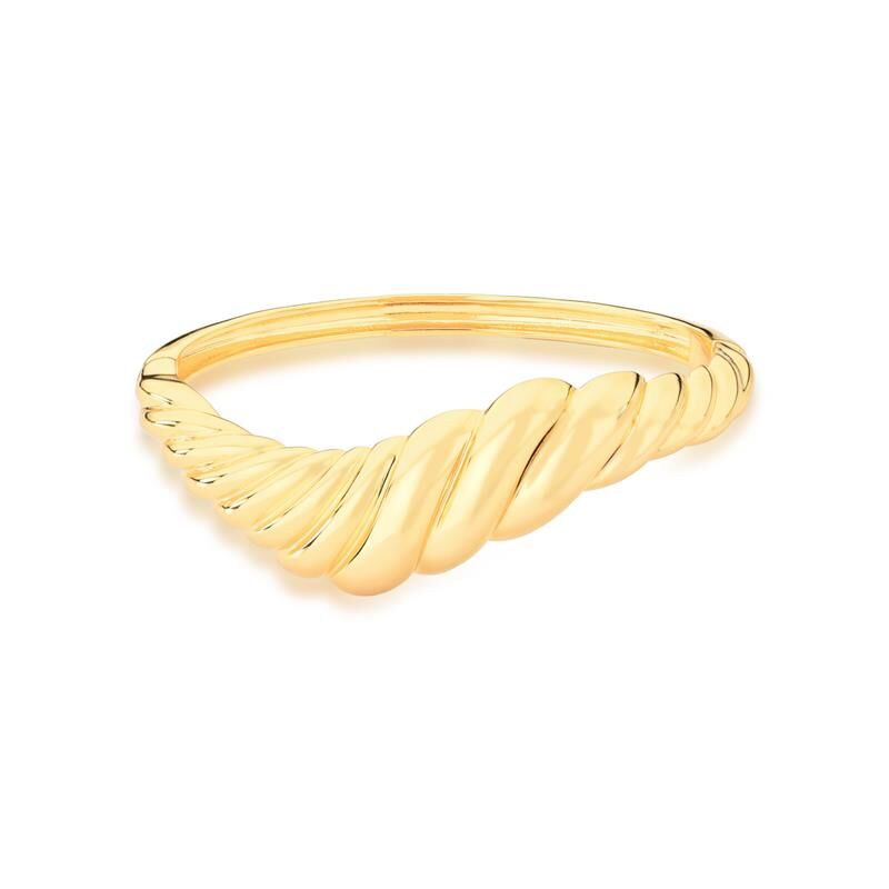 Croissant Curved Golden Bracelet