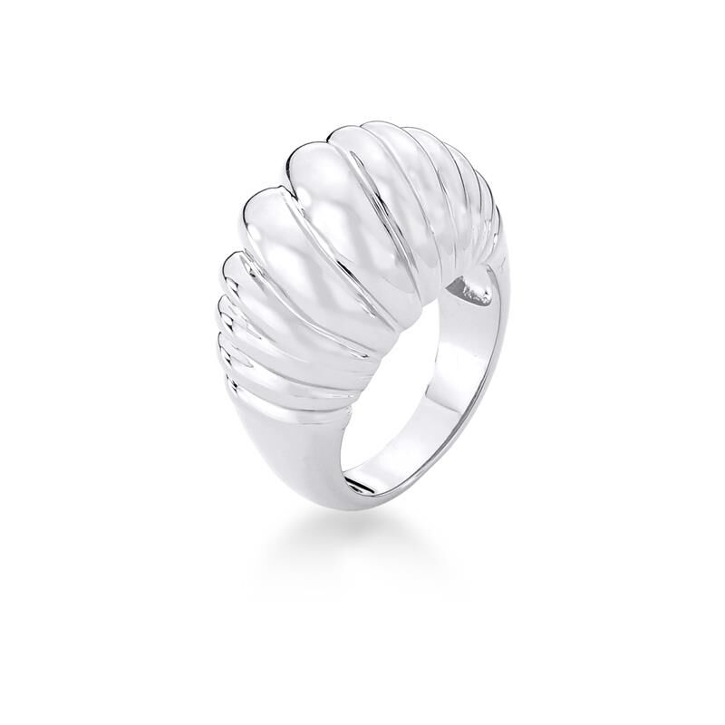 Croissant Silver Ring - Size 14